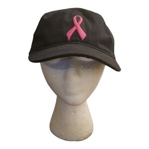 Ladies Support the Cure Black and Pink Hat